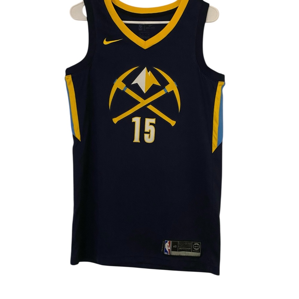 Nike Dark Blue Basketball Jersey with Yellow Details